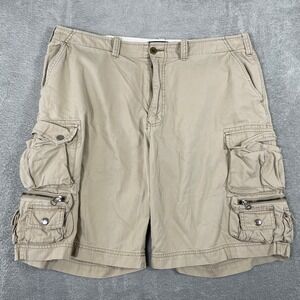 Polo Ralph Lauren Cargo Shorts Mens 36 Khaki Baggy Pocket Utility Y2K READ
